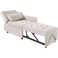 Fauteuil-lit 3-en-1 avec dossier réglable, causeuse pliable, fauteuil inclinable