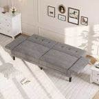 Canapé-lit futon de 89 pouces, canapé-lit moderne avec dossier et accoudoirs réglables, canapé-futon convertible pour salon, chambre à coucher, appartements