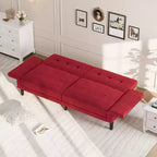 Canapé-lit futon de 89 pouces, canapé-lit moderne avec dossier et accoudoirs réglables, canapé-futon convertible pour salon, chambre à coucher, appartements