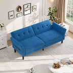 Canapé-lit futon de 89 pouces, canapé-lit moderne avec dossier et accoudoirs réglables, canapé-futon convertible pour salon, chambre à coucher, appartements