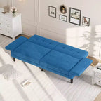 Canapé-lit futon de 89 pouces, canapé-lit moderne avec dossier et accoudoirs réglables, canapé-futon convertible pour salon, chambre à coucher, appartements