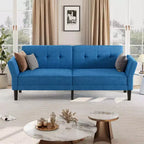Canapé-lit futon de 89 pouces, canapé-lit moderne avec dossier et accoudoirs réglables, canapé-futon convertible pour salon, chambre à coucher, appartements