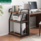 TROPOW Printer Stand,3 Tier Mobile Printer Table with Storage Shelf, Multifunctional Rolling Printer Cart with Wheels for Home Office Organization