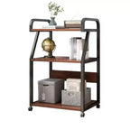 Meuble d'imprimante, desserte d'imprimante mobile à 3 niveaux avec étagère de rangement, chariot d'imprimante roulant multifonctionnel avec roulettes pour l'organisation du bureau à domicile