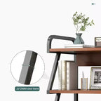 Meuble d'imprimante, desserte d'imprimante mobile à 3 niveaux avec étagère de rangement, chariot d'imprimante roulant multifonctionnel avec roulettes pour l'organisation du bureau à domicile
