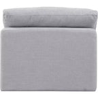 Fauteuil sans accoudoirs en tissu texturé lin Indulge