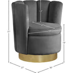 Fauteuil d'appoint en velours