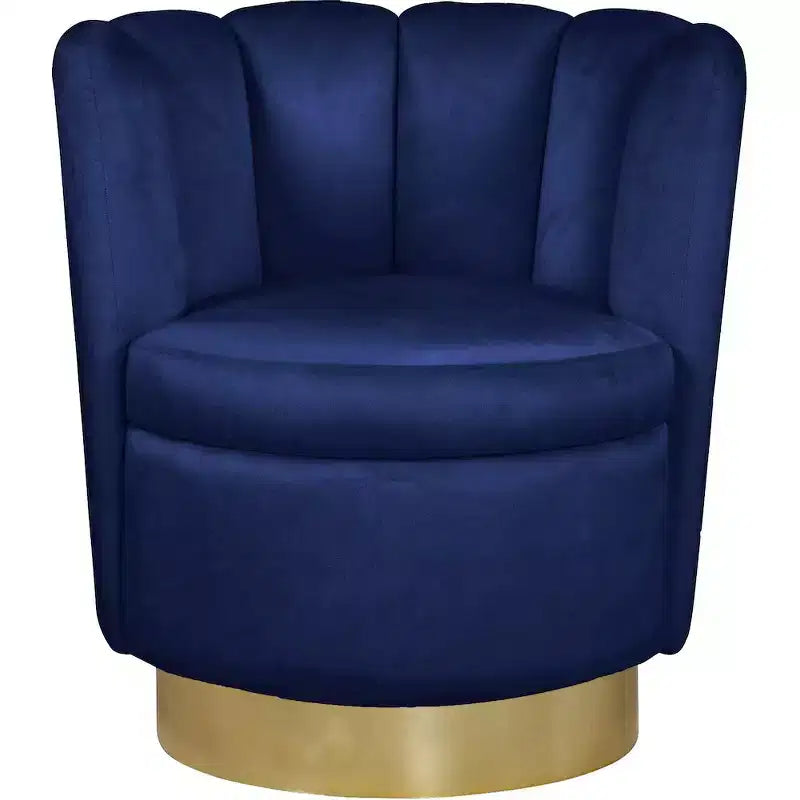 Fauteuil d'appoint en velours Lily
