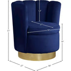 Fauteuil d'appoint en velours