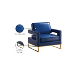 Fauteuil d'appoint en cuir vegan