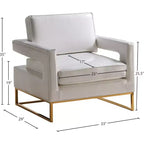 Fauteuil d'appoint en cuir vegan