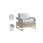 Fauteuil d'appoint en cuir vegan