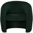Fauteuil d'appoint en similicuir / tissu bouclé
