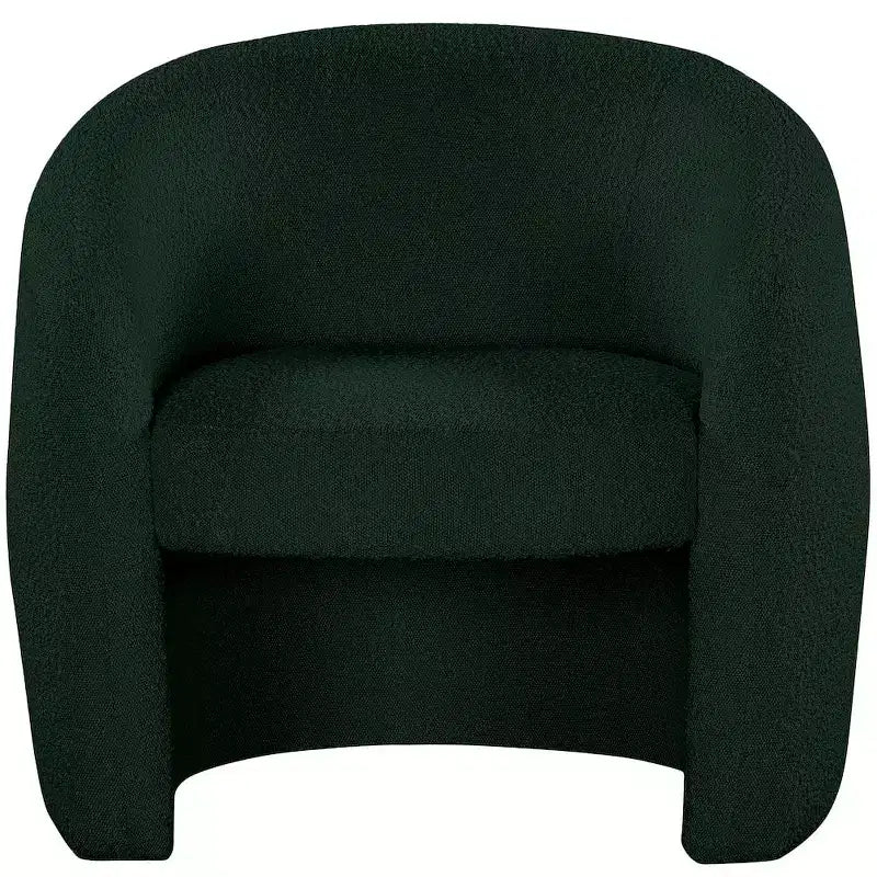 Fauteuil d'appoint Acadia en similicuir végane et tissu bouclé