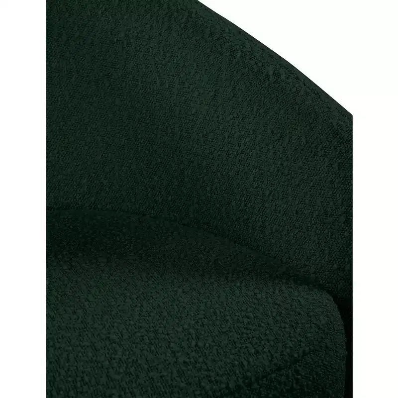 Fauteuil d'appoint Acadia en similicuir végane et tissu bouclé