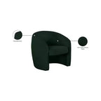 Fauteuil d'appoint en similicuir / tissu bouclé