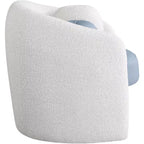 Fauteuil d'appoint en similicuir / tissu bouclé