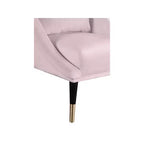 Fauteuil d'appoint élégant en velours