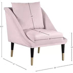Fauteuil d'appoint élégant en velours