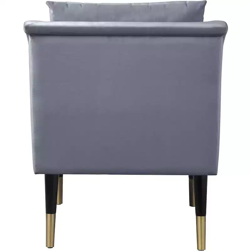 Fauteuil d'appoint élégant en velours
