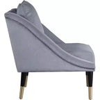 Fauteuil d'appoint élégant en velours