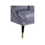 Fauteuil d'appoint élégant en velours