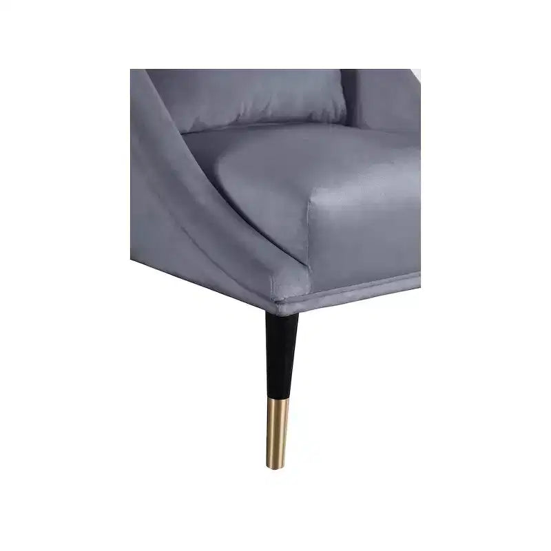 Fauteuil d'appoint élégant en velours