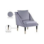 Fauteuil d'appoint élégant en velours