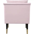 Fauteuil d'appoint élégant en velours