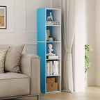 Bibliothèque 5 niveaux en forme de cube, étagère de rangement pour salon, chambre à coucher, chambre d'enfant