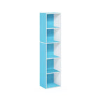 Bibliothèque 5 niveaux en forme de cube, étagère de rangement pour salon, chambre à coucher, chambre d'enfant