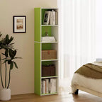 Bibliothèque 5 niveaux en forme de cube, étagère de rangement pour salon, chambre à coucher, chambre d'enfant