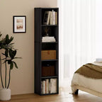 Bibliothèque 5 niveaux en forme de cube, étagère de rangement pour salon, chambre à coucher, chambre d'enfant