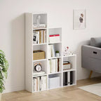 Bibliothèque 5 niveaux en forme de cube, étagère de rangement pour salon, chambre à coucher, chambre d'enfant