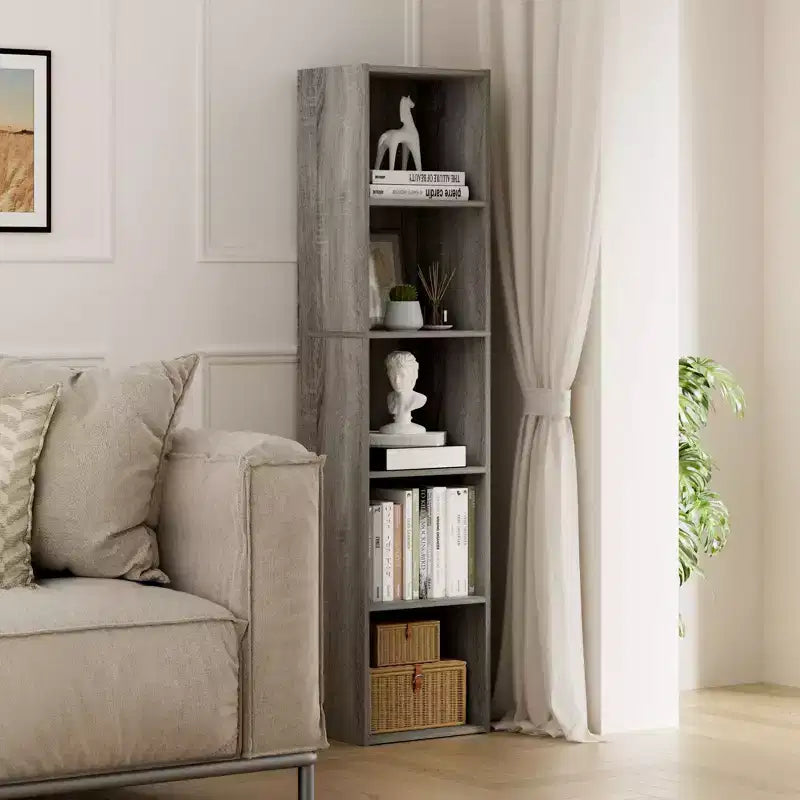 Bibliothèque 5 niveaux en forme de cube, étagère de rangement pour salon, chambre à coucher, chambre d'enfant