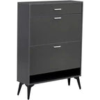 Meuble à chaussures haut, organiseur de chaussures fin en MDF, résistant aux rayures, rangement pour entrée, 31,5x9,4x43,3, design moderne peu encombrant