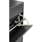 Meuble à chaussures haut, organiseur de chaussures fin en MDF, résistant aux rayures, rangement pour entrée, 31,5x9,4x43,3, design moderne peu encombrant