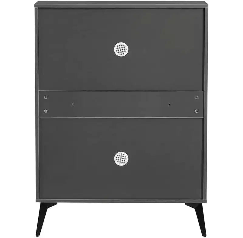 Meuble à chaussures haut, organiseur de chaussures fin en MDF, résistant aux rayures, rangement pour entrée, 31,5x9,4x43,3, design moderne peu encombrant
