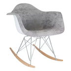 LeisureMod Wilson Modern Rocking Chair - Plush Upholstery, Smooth Rocking Motion, Perfect for Nurseries or Living Rooms
