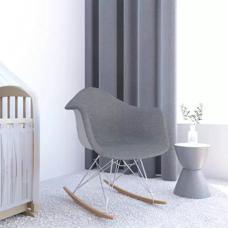 Fauteuil à bascule moderne Wilson - Rembourrage moelleux, mouvement de bascule fluide, parfait pour les chambres de bébé ou les salons
