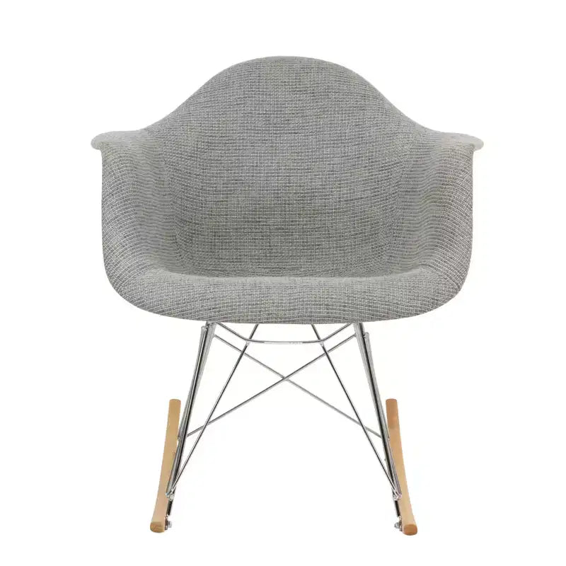 Fauteuil à bascule moderne Wilson - Rembourrage moelleux, mouvement de bascule fluide, parfait pour les chambres de bébé ou les salons