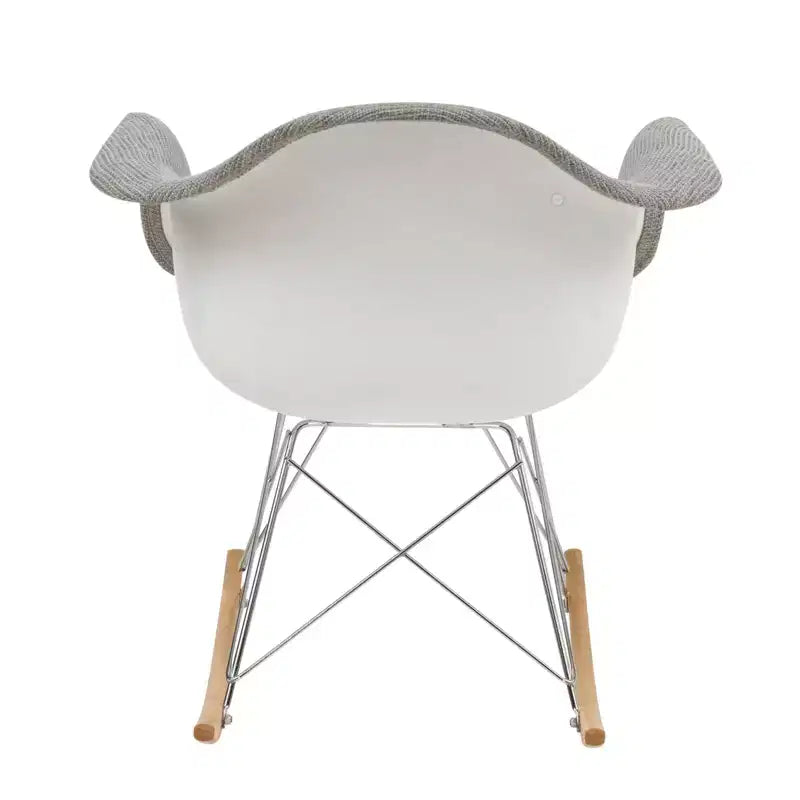 Fauteuil à bascule moderne Wilson - Rembourrage moelleux, mouvement de bascule fluide, parfait pour les chambres de bébé ou les salons