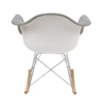 Fauteuil à bascule moderne Wilson - Rembourrage moelleux, mouvement de bascule fluide, parfait pour les chambres de bébé ou les salons