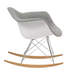 Fauteuil à bascule moderne Wilson - Rembourrage moelleux, mouvement de bascule fluide, parfait pour les chambres de bébé ou les salons