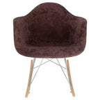 Fauteuil à bascule moderne Wilson - Rembourrage moelleux, mouvement de bascule fluide, parfait pour les chambres de bébé ou les salons