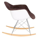 Fauteuil à bascule moderne Wilson - Rembourrage moelleux, mouvement de bascule fluide, parfait pour les chambres de bébé ou les salons