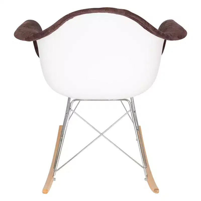 Fauteuil à bascule moderne Wilson - Rembourrage moelleux, mouvement de bascule fluide, parfait pour les chambres de bébé ou les salons