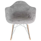 Fauteuil à bascule moderne Wilson - Rembourrage moelleux, mouvement de bascule fluide, parfait pour les chambres de bébé ou les salons
