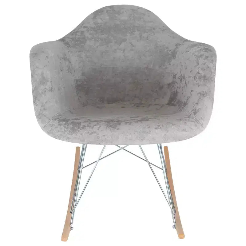 Fauteuil à bascule moderne Wilson - Rembourrage moelleux, mouvement de bascule fluide, parfait pour les chambres de bébé ou les salons