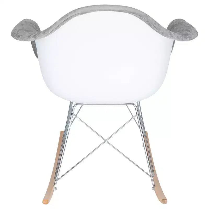 Fauteuil à bascule moderne Wilson - Rembourrage moelleux, mouvement de bascule fluide, parfait pour les chambres de bébé ou les salons